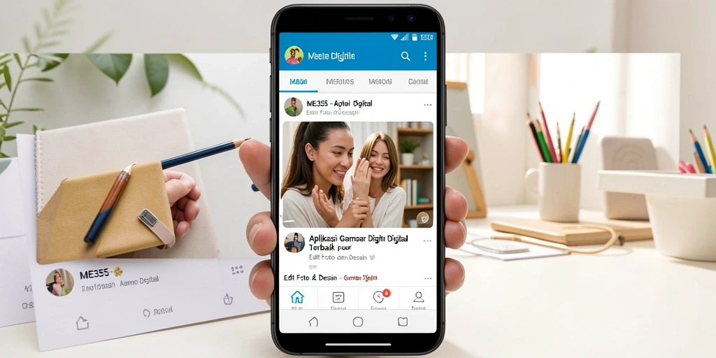 Antarmuka ME355 menunjukkan alat pengeditan foto yang lengkap dan sederhana.