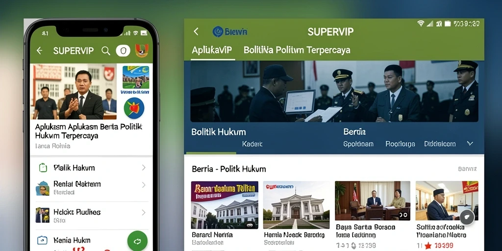 Tampilan antarmuka SUPERVIP yang ringkas dan informatif.