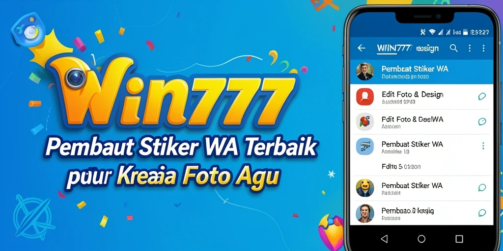 Antarmuka WIN777 yang user-friendly untuk pembuatan stiker WA.