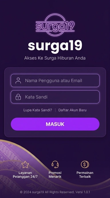 Masuk Akun surga19 untuk Pengguna Android